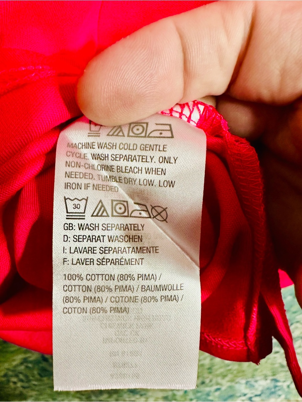 Isaac Mizrahi Live Essentials Hot Pink Pima Cotton Tunic Tee 3X - Picture 4 of 4